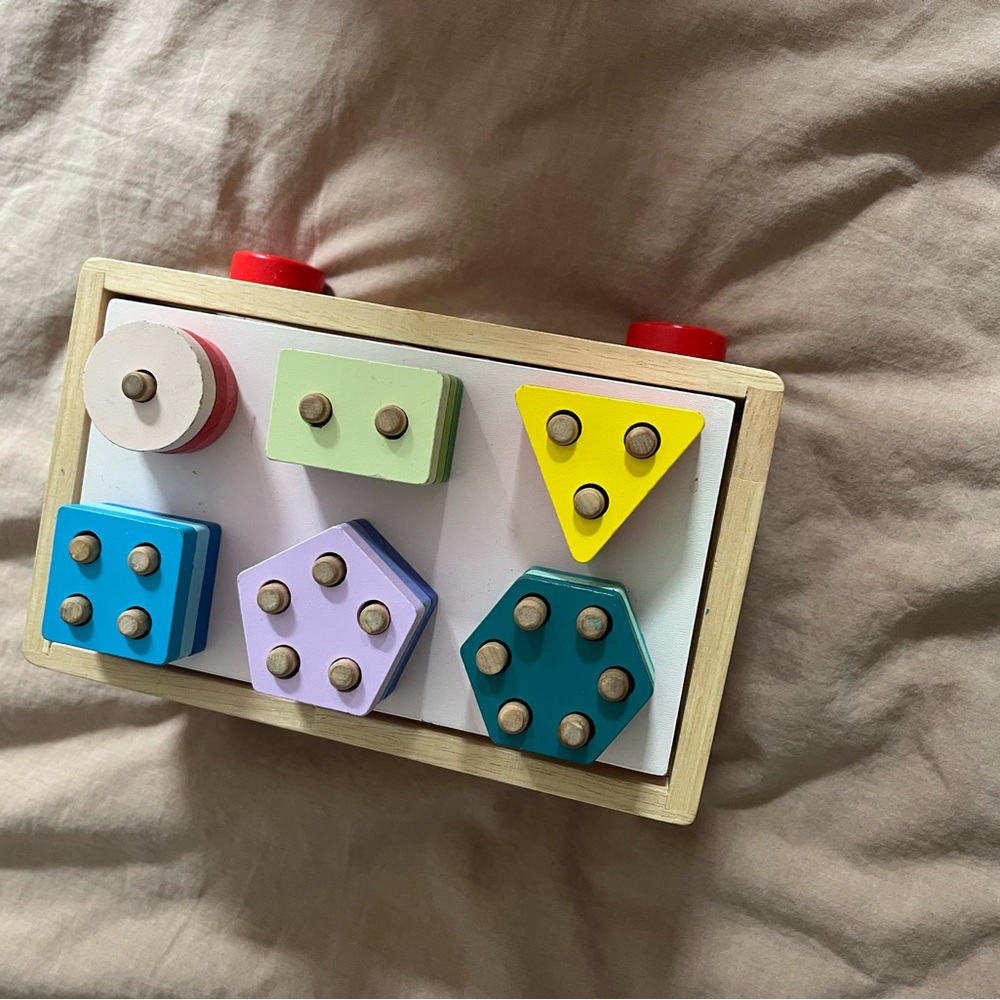 Colorful Wooden Shape Sorter Toy